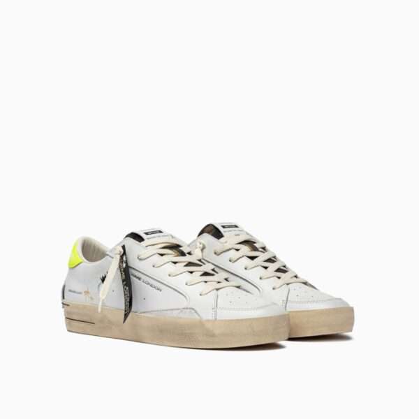 crime london sneakers uomo sk8 deluxe white camo yellow 14108pp7.10