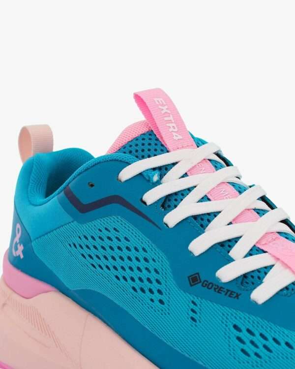 extr4 sneakers donna kaizen goretex 7705033 nylon petrolio