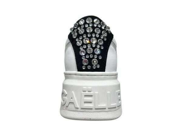 gaelle sneakers donna gacaw01345 bianco con tallone strass