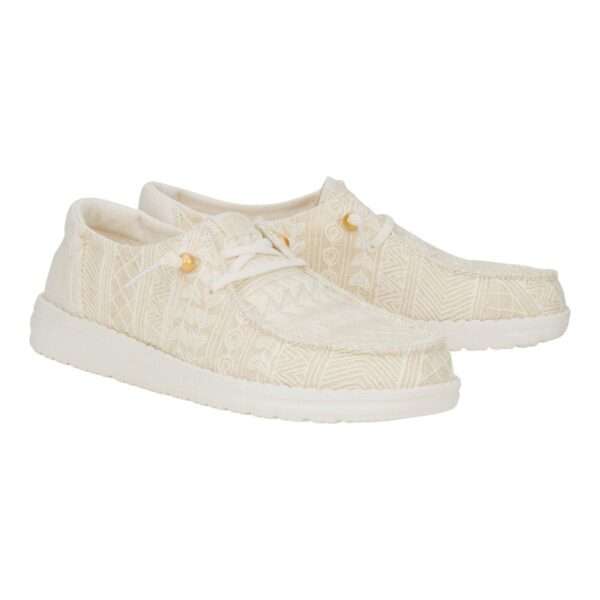 hey dude donna wendy crochet lace white gold 43112-19b