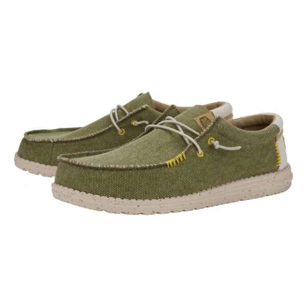 hey dude uomo wally coastline jute olive 40952-337
