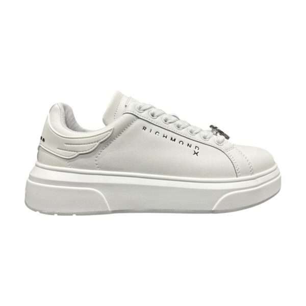john richmond sneaker uomo 20007 e action leather bianco