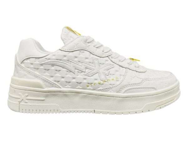 john richmond sneaker uomo pelle logata bianco 27319 a