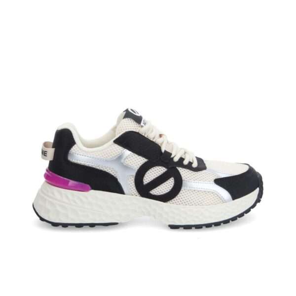 no name sneaker donna carter 2.0 runner w white silver black