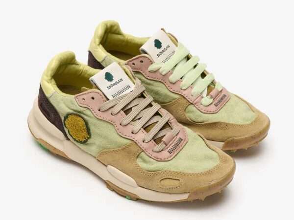 satorisan sneaker donna chacrona linen lichen green 110108a342