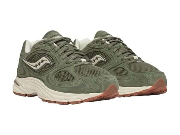 saucony sneakers uomo grid jazz 9 s70898-1 olive offwhite