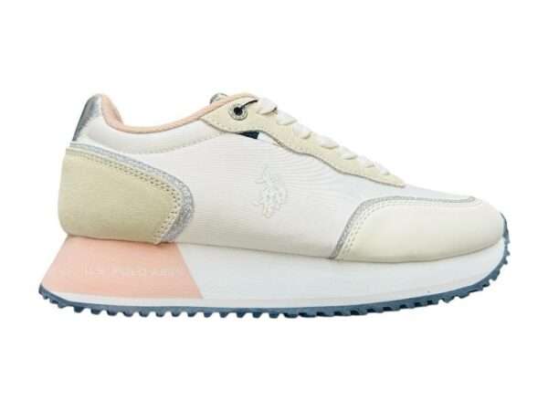 us polo sneakers donna sacha 007 white pink