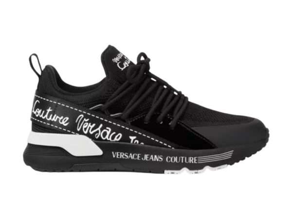 versace jeans couture sneaker donna dynamic black 78va3sa8