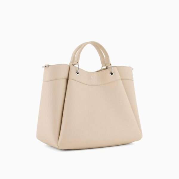 armani exchange borsa donna  a mano grande con tracolla degradè beige 942910cc783u1092