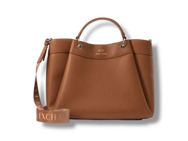 armani exchange borsa donna a mano grande con tracolla degradè whisky 942910cc783u6264
