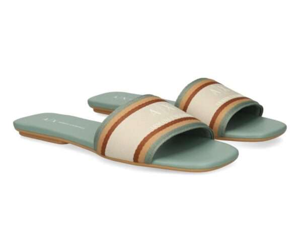 armani exchange ciabatta donna green xdp056 xv922 00134
