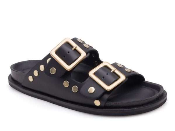 bio.lab project sandalo donna bottom grace gold line pelle nero