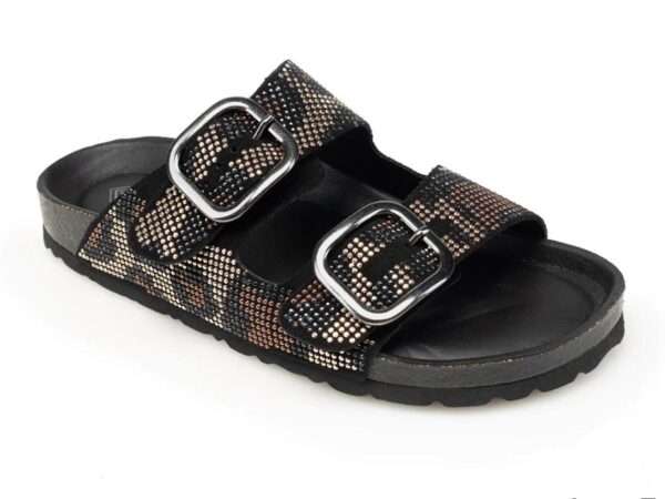 bio.lab project sandalo donna bottom grace studs nero maculato