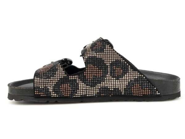 bio.lab project sandalo donna bottom grace studs nero maculato