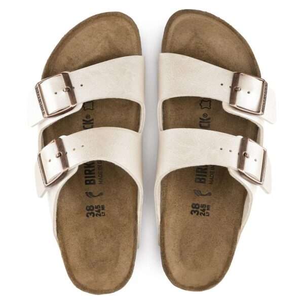 birkenstock sandalo arizona graceful pearl white 1009921