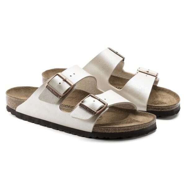 birkenstock sandalo arizona graceful pearl white 1009921