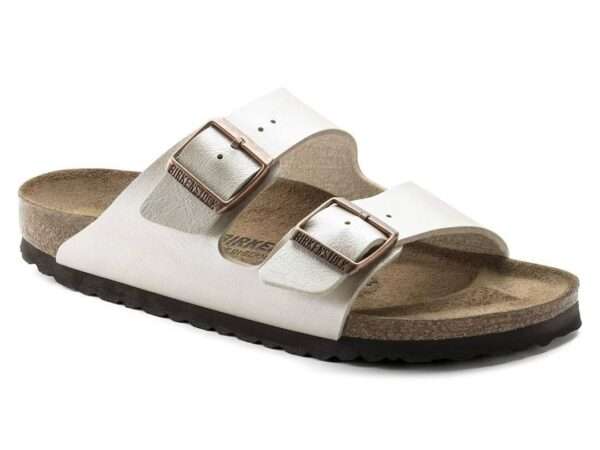 birkenstock sandalo arizona graceful pearl white 1009921