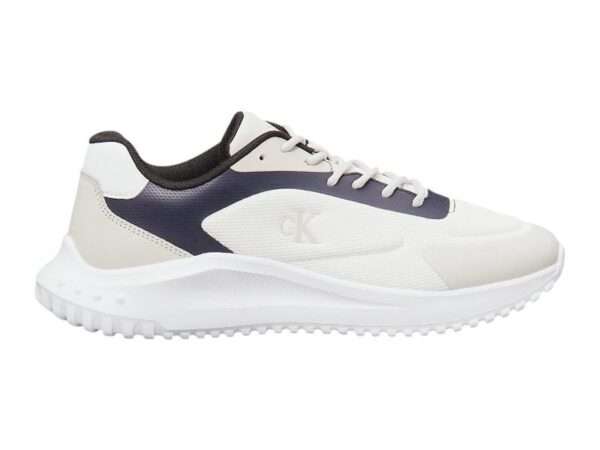 calvin klein sneaker uomo eva runner low mesh mix white navy ym0ym01185 0ld