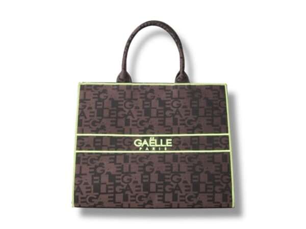 gaelle paris borsa donna maxi shopper logata marrone gaacw02196
