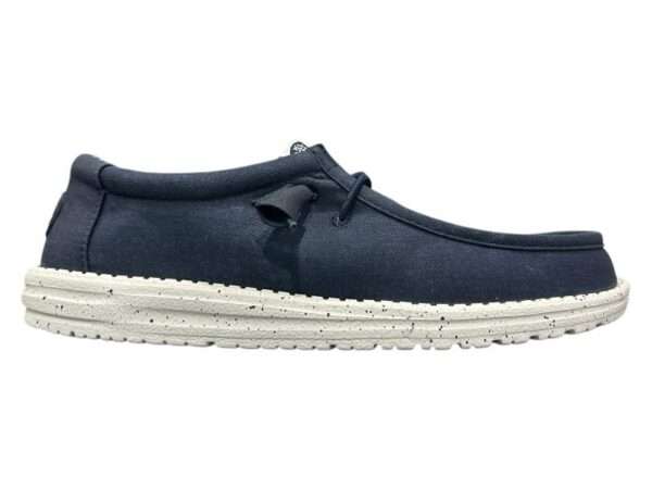hey dude uomo wally stretch canvas navy 40700-410