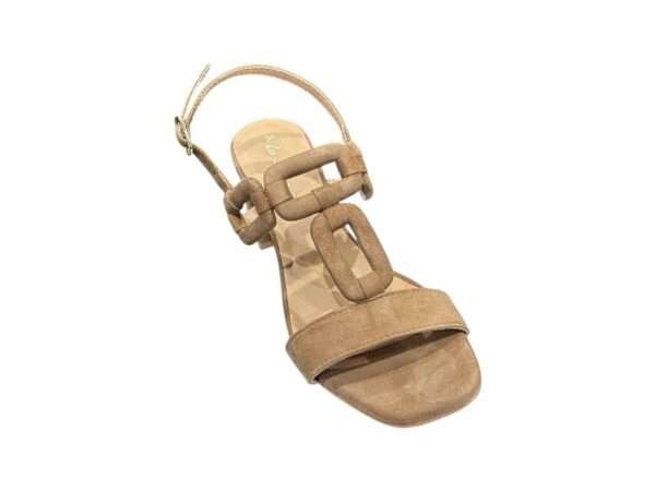 le chicche sandalo donna tacco 25711 h3 nude