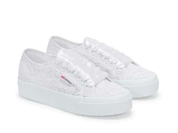 superga sneakers donna 2740 platform flower macrame total white s2136qw a0a