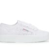 superga sneakers donna 2740 platform flower macrame total white s2136qw a0a