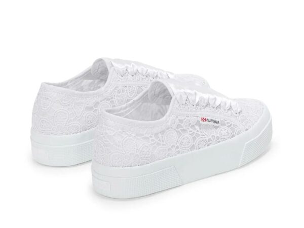 superga sneakers donna 2740 platform flower macrame total white s2136qw a0a