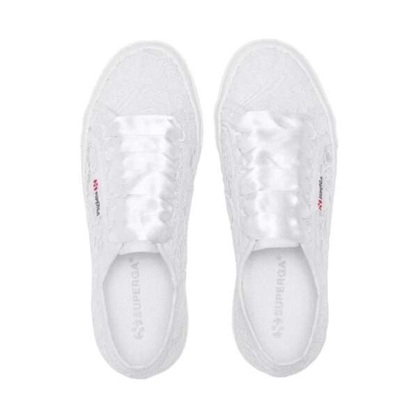superga sneakers donna 2740 platform flower macrame total white s2136qw a0a