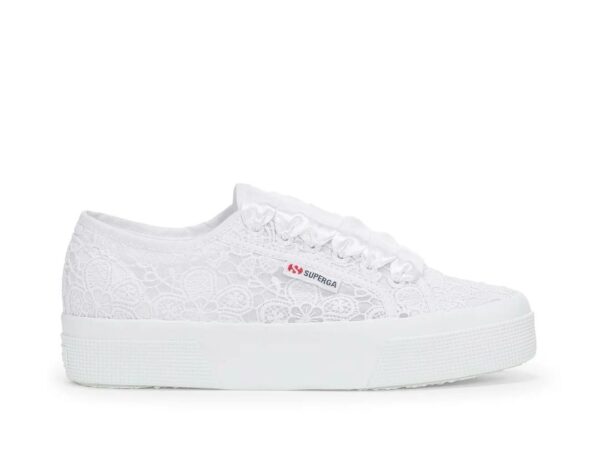 superga sneakers donna 2740 platform flower macrame total white s2136qw a0a