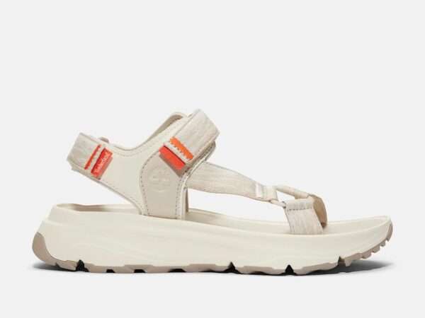 timberland sandalo donna con cinturino posteriore motion dune bianco