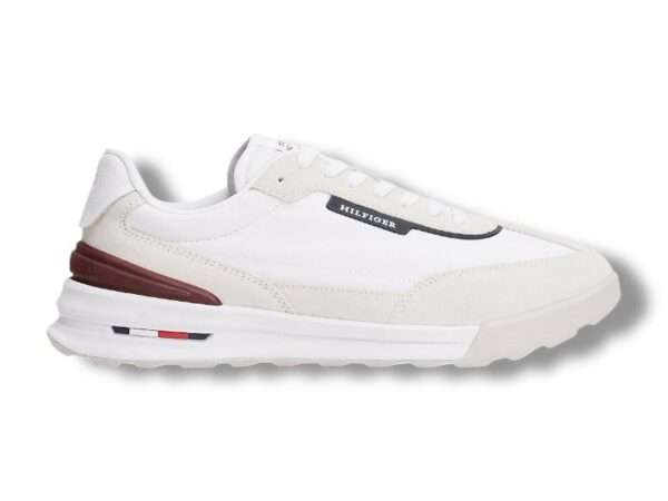 tommy hilfiger sneaker uomo retro runner seasonal white fm0fm05424 ybs
