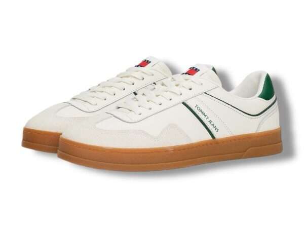 tommy hilfiger sneaker uomo the greenwich leather ivory em0em01571 ybi
