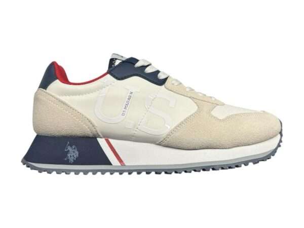 us polo sneaker uomo cleef008 white blue con soletta in memory foam
