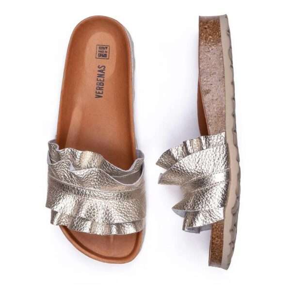 verbenas sandalo ciabatta donna rocio nucleo metal volante oro