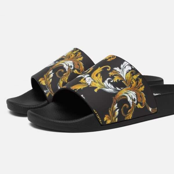 versace jeans couture ciabatta uomo nero logo baroque 78ya3sq4 zs365 g89