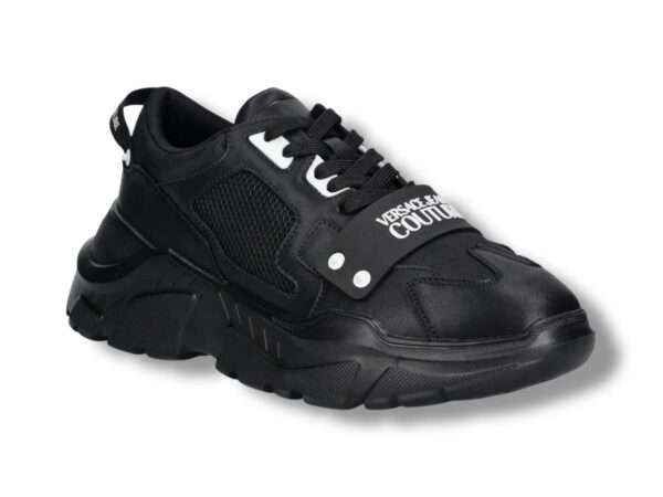 versace jeans couture sneaker uomo speedtrack 78ya3sc4 zsc55 899 black