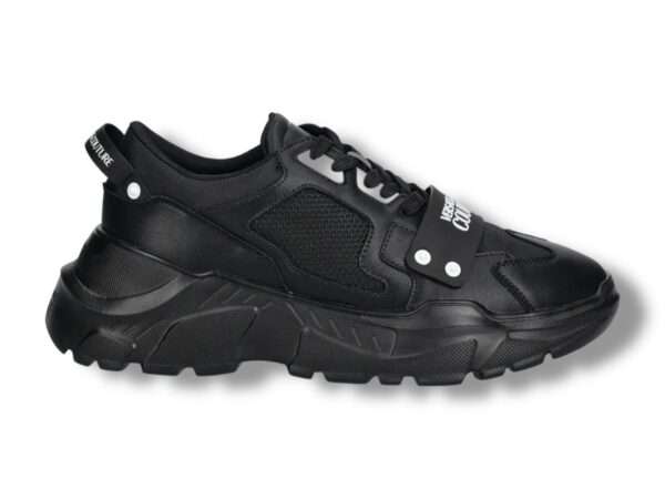 versace jeans couture sneaker uomo speedtrack 78ya3sc4 zsc55 899 black