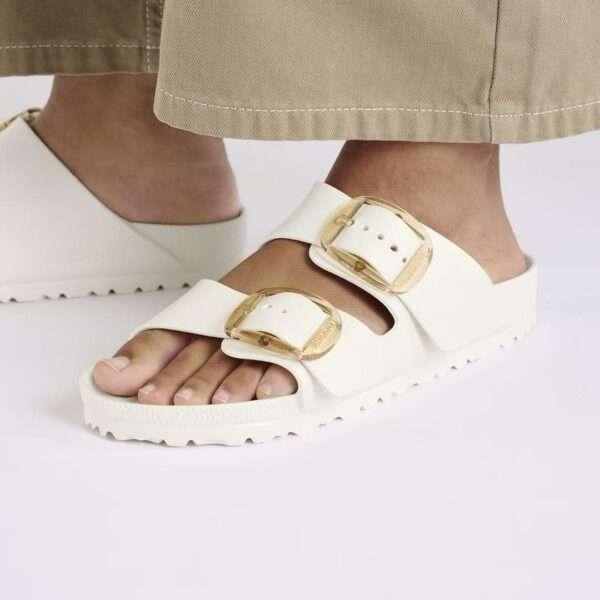 birkenstock sandalo arizona big buckle eva eggshell 1029651