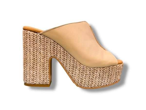 chiara luciani sandalo sabot donna savana latte de25-149