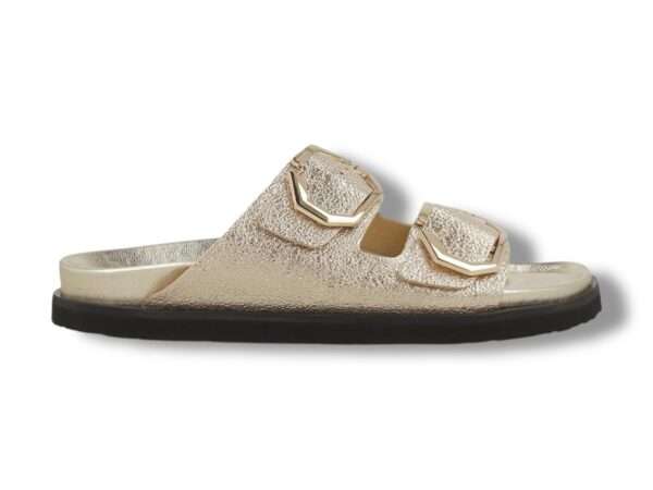 genuins sandalo donna 2 fibbie galia vegan platinum g105680