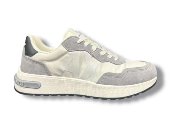 armani exchange sneaker uomo xux266 xv958 u659 neutral grey  off white