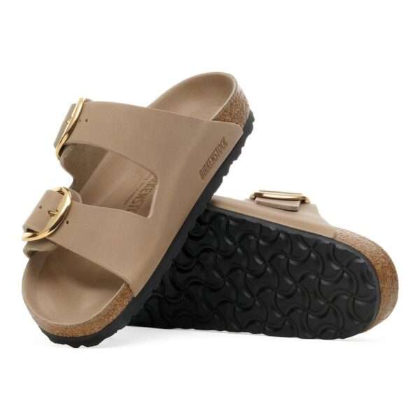 birkenstock sandalo arizona big buckle 1030395 natural leather oiled tabacco brown