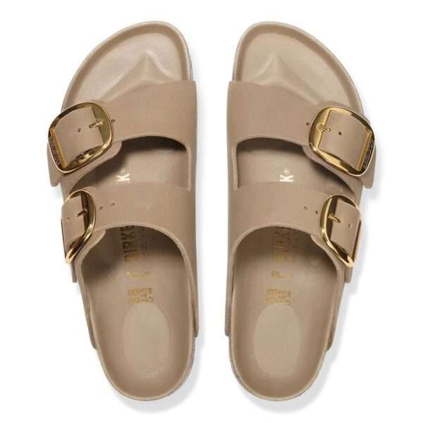 birkenstock sandalo arizona big buckle 1030395 natural leather oiled tabacco brown