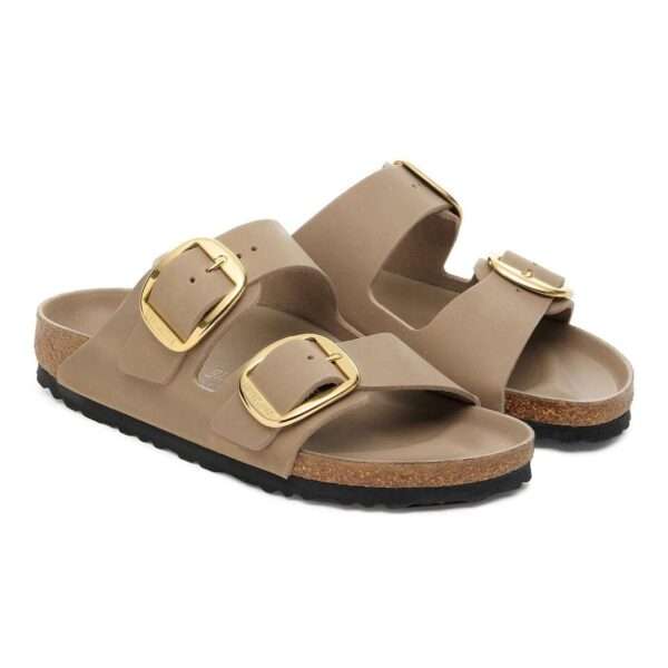 birkenstock sandalo arizona big buckle 1030395 natural leather oiled tabacco brown
