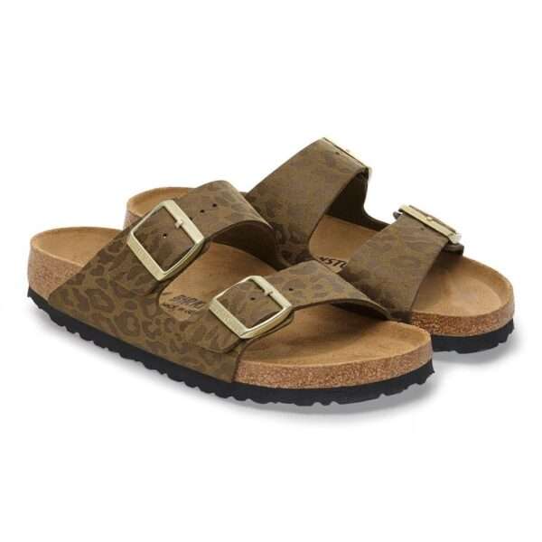 birkenstock sandalo arizona bs 1030586 leo khaki print