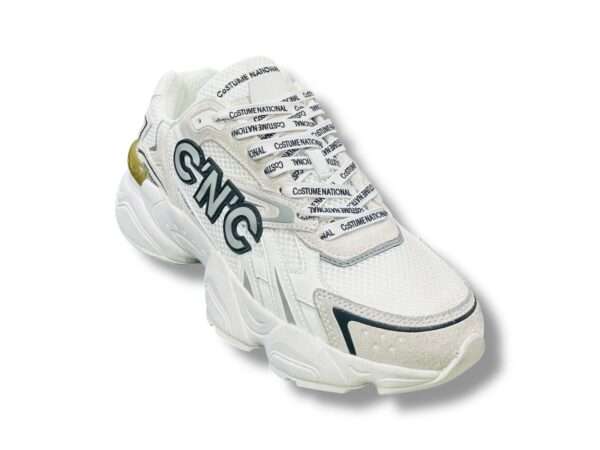 cnc costume national sneaker uomo 27801 a suede offwhite con lacci logati