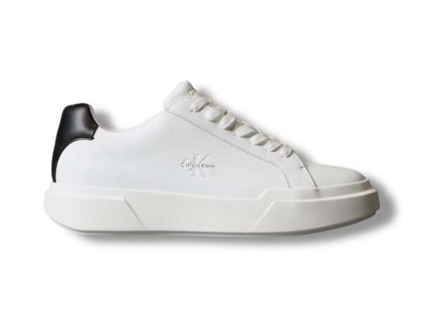 calvin klein sneaker uomo chunky cupsole laceup lth ym0ym01344 01w bright white black