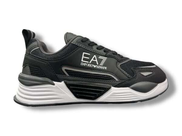 emporio armani ea7 sneakers uomo 7×000308 af18447 mz234 black asphalt silver