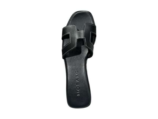 mosaic ciabatta h donna joy black con cucitura